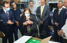 وزيرة الصحة تتسلم شحنة أدوية من مصر.jpg