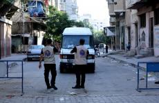 حظر التجول غزة كورونا الشرطة