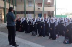 فعاليات طلابية في مدارس غزة رفضاً لاتفاق العار