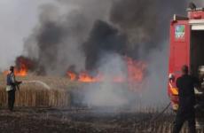 غلاف عزة يحترق بفعل طائرات ورقية