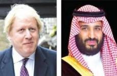 بن سلمان و بوريس جونسون 