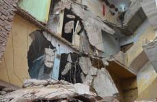 انهيار مبنى عقاري في مصر