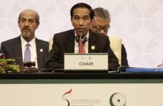 الرئيس الاندونيسي خلال حديثه في القمة