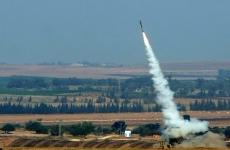 اطلاق صاروخ من غزة تجاه المستوطنات