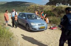 سيارة المستوطنين المستهدفة