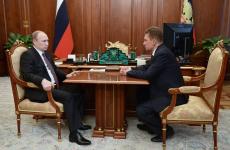 اجتماع بين الرئيس بوتين ورئيس شركة "غازبروم"