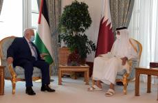 عباس وأمير قطر تمام