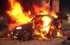 انفجار سيارة بالداخل المحتل.jpg