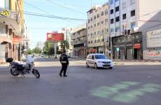 حظر التجول شرطة غزة الشرطة