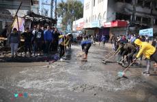 مبادرة تنظيف شوارع النصيرات