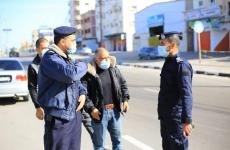 حظر التجول شرطة غزة الشرطة