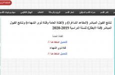 رابط الاستعلام عن نتائج القبول المركزي 2020 في العراق.JPG