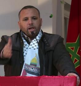 الكاتب العام لمجموعة العمل الوطنية من أجل فلسطين في المغرب عزيز هناوي.jpg