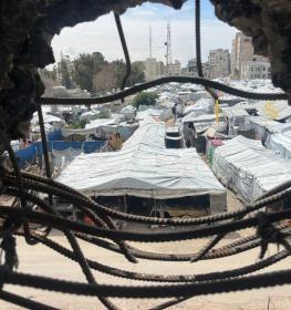 مخيمات النزوح في غزة