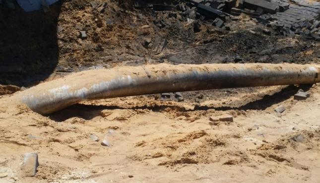 تعطل خطوط المياه نتيجة القصف (3).jpg