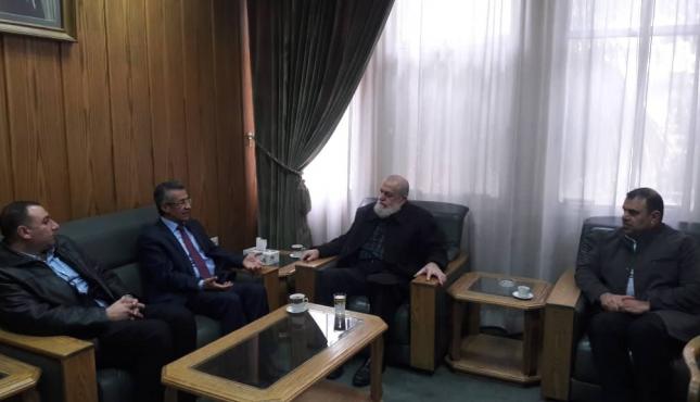 الشيخ عزام يلتقي رئيس مكتب الاتصال القومي لحزب البعث العربي الاشتراكي