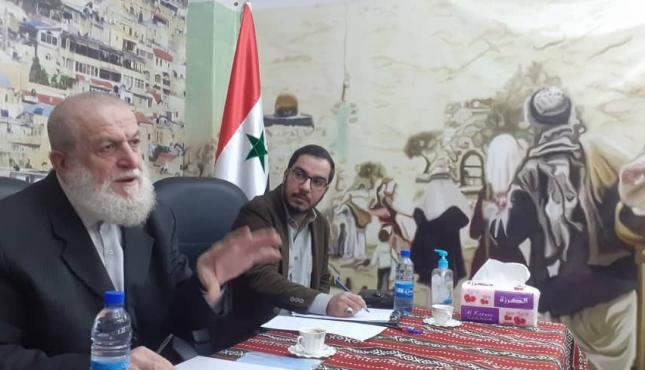 لقاءٍ نظمته اللجنة التنظيمية لحركة الجهاد الإسلامي في فلسطين بالساحة السورية (3).jfif