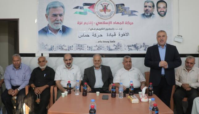 الجهاد بغزة تستقبل وفدا من حركة حماس.jpg