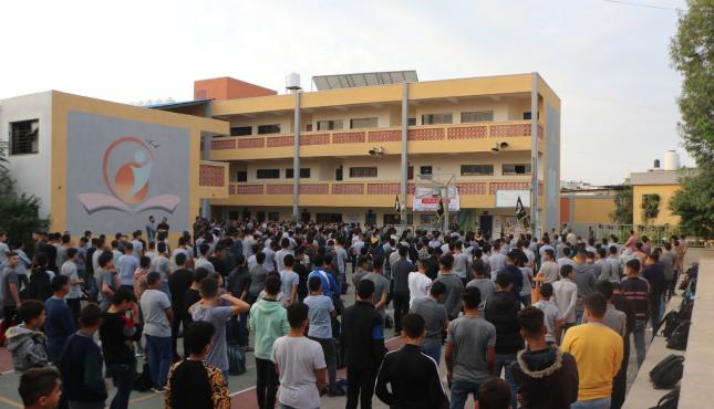 الرابطة الإسلامية تنظم حفلا بذكرى انطلاقة الجهاد الإسلامي في مدارس بيت لاهيا شمال غزة.jfif