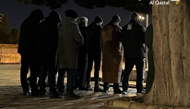 صلاة الفجر بالأقصى
