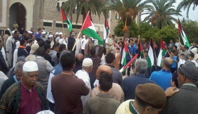 وقفات في مدن مغربية نصرة للأقصى...jpg