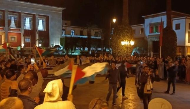 وقفات في مدن مغربية نصرة للأقصى..jpg