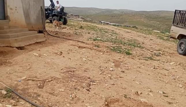 عشرات المستوطنين يهاجم مزارع المواطنين...jpeg