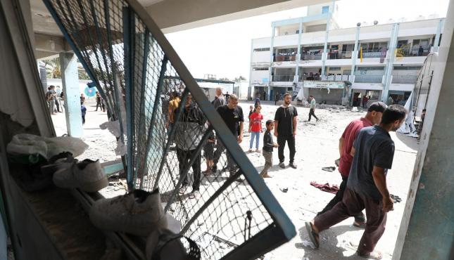 دمار كبير لحق بمدرسة الحسابنة بعد استهدافها من قبل الاحتلال الاسرائيلي 5.jfif