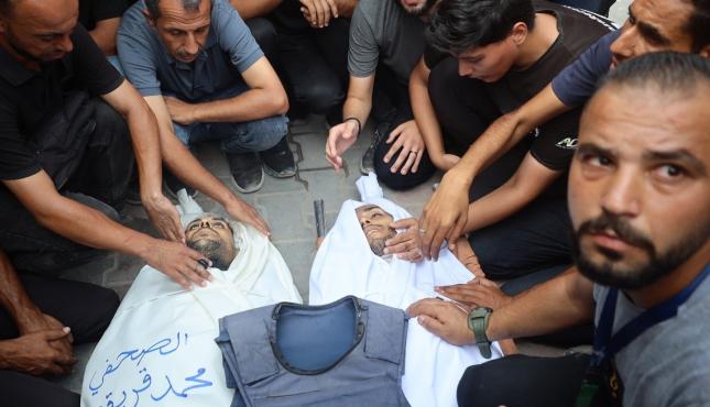 تشيع الشهيدين محمد قريقع و انس الشريف