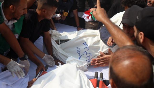 تشيع الشهيدين محمد قريقع و انس الشريف