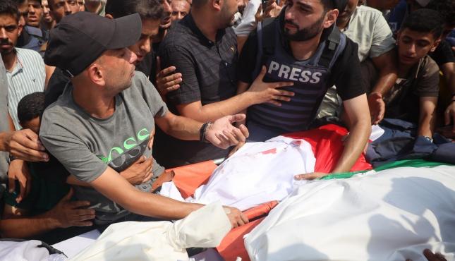 تشيع الشهيدين محمد قريقع و انس الشريف