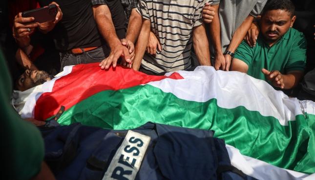 تشيع الشهيدين محمد قريقع و انس الشريف