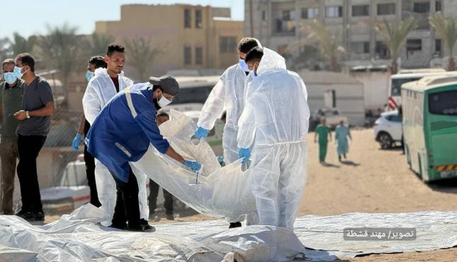 الصحة بغزة تقرر دفن 41 جثمانا لأسرى مجهولي الهوية