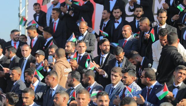 منظمة الرباط التركية تنظم حفل زواج جماعي لـ 203 عريس من غزة (27).jpeg