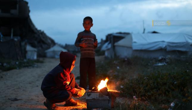 أجواء المنخفض الجوي في قطاع غزة 4.jpg