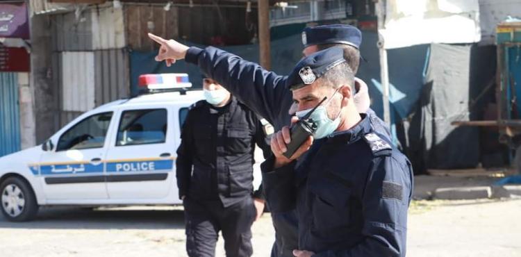 حظر التجول شرطة غزة الشرطة