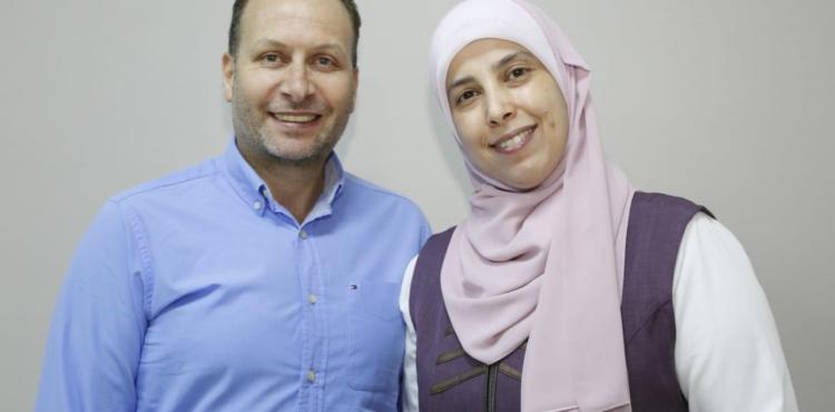 أحلام التميمي وزوجها