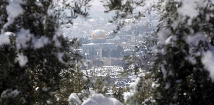 ثلوج في القدس