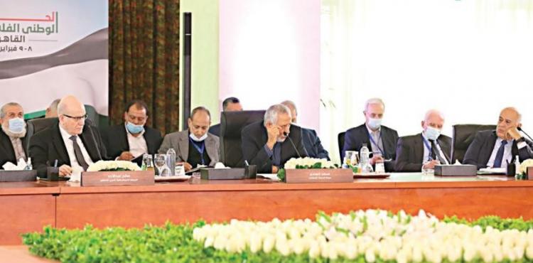 جانب من لقاءات الفصائل في القاهرة