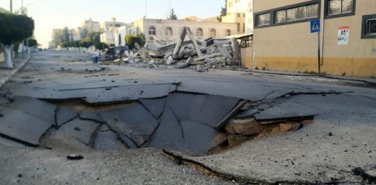 تدمير طرقات بغزة.jpg