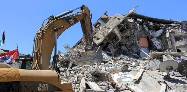 أعمال هدم منازل إثر العدوان على غزة.jpg