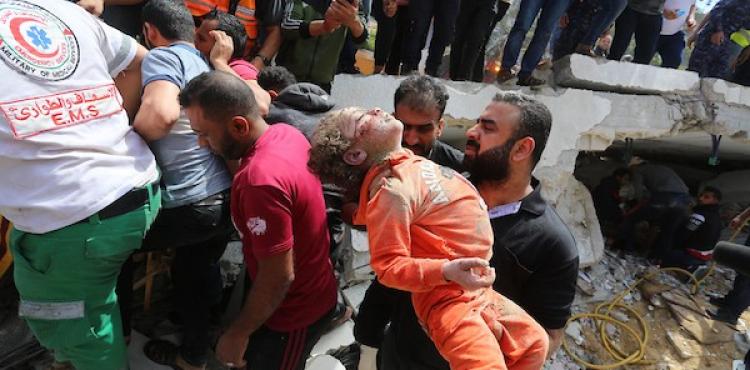 أطفال ضحايا القصف الإسرائيلي على غزة.jpg
