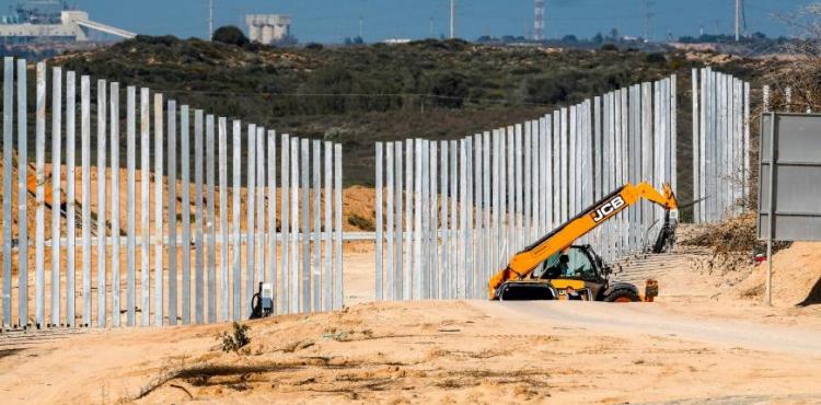 جدار إسرائيلي لمفاقمة حصار غزة.jpg