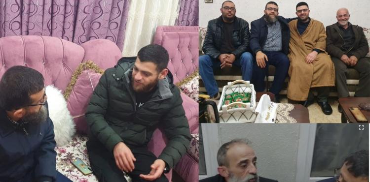 الجهاد تهنئ أسرى بالافراج عنهم.jpg
