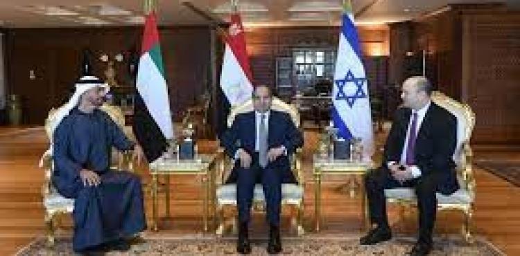السيسي وبن زايد وبينت