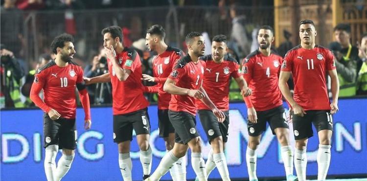 فرحة لاعبي منتخب مصر