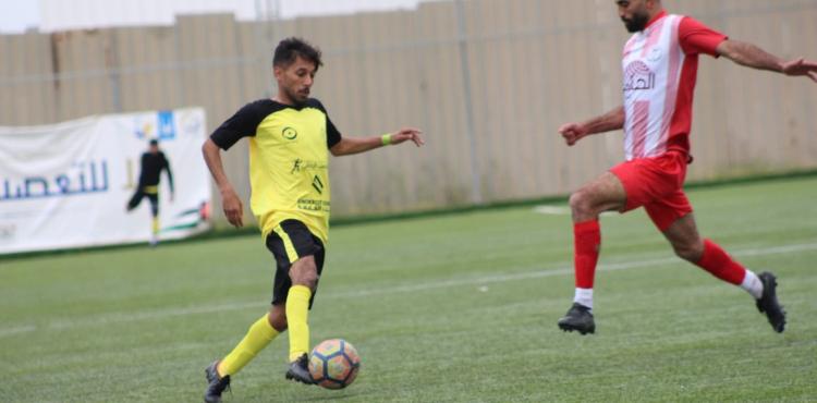 جانب من مباريات دوري غزة