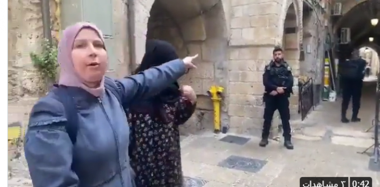 مقدسية لجنود الاحتلال انتم إلى زوال.PNG