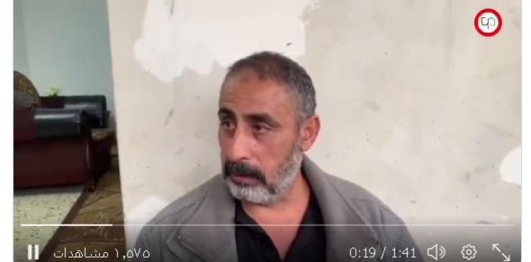 والد الاستشهادي رعد حازم في جنين.JPG