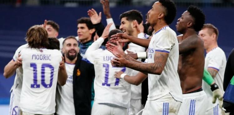 فرحة لاعبي ريال مدريد